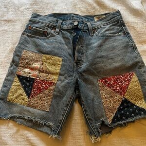 Levi’s Patchwork Denim Shorts